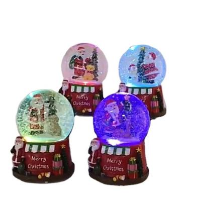 China Europe Customized Creative Cartoon Snow Globe Decoration Music Christmas Series Resin Crystal Crafts for sale