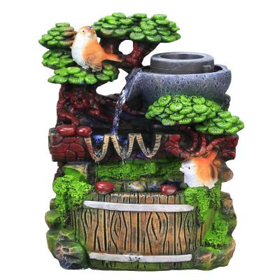 China Indoor and outdoor decoration of mini fountain Feng Shui Waterfall Fountain of Europe artificial ornaments of relaxation desktop for sale