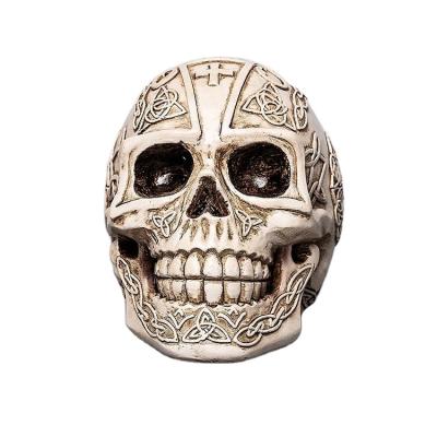 China Europe Skulls Open Resin Opens Sculptures Resin Craft Gothic Skulls Thriller Halloween Series for sale