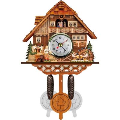 China Europe Amazon Popular Product Resin Cuckoo Wall Clock Wall Clock Creative Nordic Household Decoration for sale