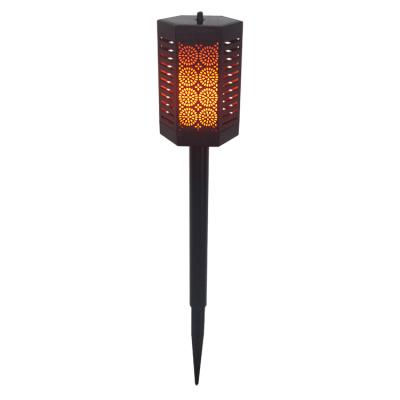 China Outdoor Hanging Waterproof Flickering Rechargeable Led Solar Garden Flame Torch Lamp Pathway Decoration Light Landscape Garden Light for sale