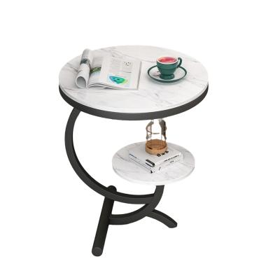 China Xingsheng Concise New Products Nordic Modern Corner Table Living Room Side Table Round Simple Small Tea Table for sale