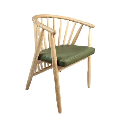 China Xingsheng Natural New Products Solid Wood Nordic Windsor Chair Dining Chairs Upholstered Chair for sale