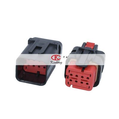 China Waterproof 8 Pin Automotive Ampseal 16 Series Connector 776494-1 Black Color for sale