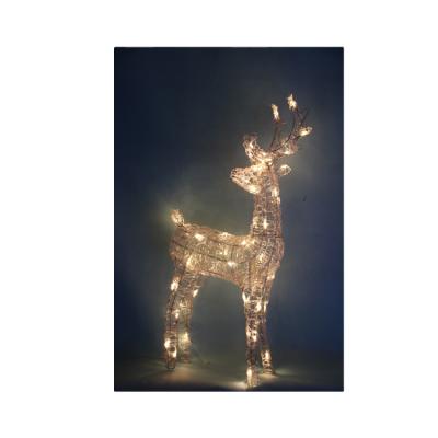 China Decorative Acrylic Christmas Deer Light Christmas Deer Lights With Transformer Fairy Lights Christmas Decorative Indoor Outdoor New Products 2021 for sale