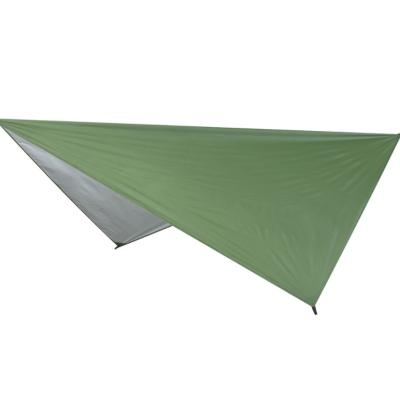 China hot sale 210T polyester silver-coated rainproof fabric lightweight shade hammock tent waterproof outdoor camping waterproof fabric for sale