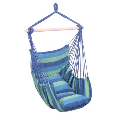 China Modern Outdoor Cotton Rope Hammock Chair Hanging Swing For Indoor Or Outdoor Use for sale