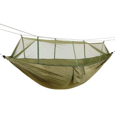 China Portable Adult Lightweight Nylon Parachute Outdoor Camping Sleeping Hammock With Mosquito Net for sale