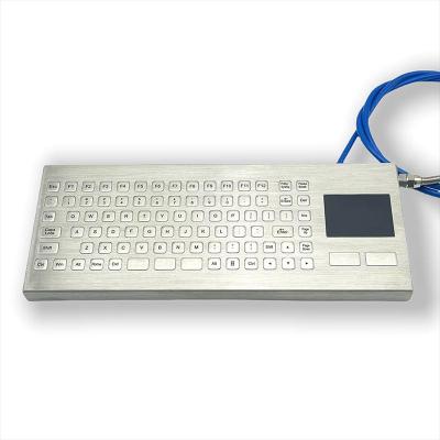 China IP67 Waterproof Industrial Keyboard With TouchPad Over 2 Million Key Life Cycle for sale