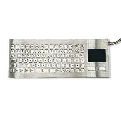 China Industrial Stainless Steel Keyboard Waterproof Dustproof Violence Resist Keyboard for sale