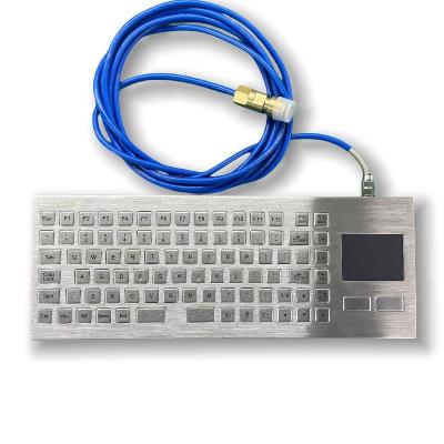 China Stainless Steel Industrial PC Keyboard Violence Resist Explosionproof Keyboard for sale