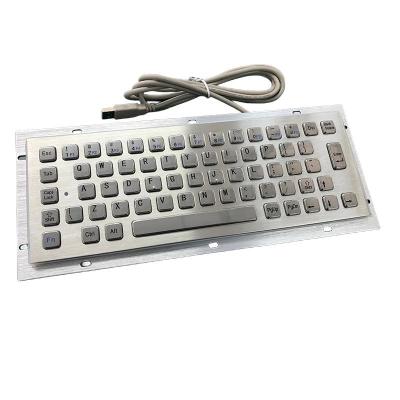 China IP65 / IK07 Stainless Steel Keyboard waterproof dustproof Industrial Keyboard Rear Panel Mounted -40℃ for sale