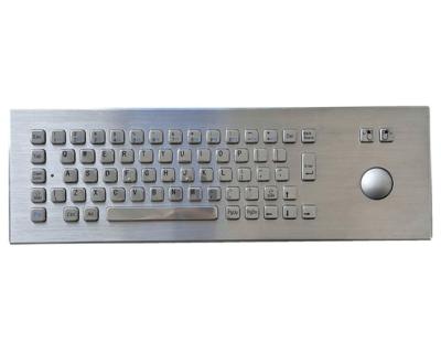 China IP65 / IK07 Industrial Keyboard Stainless Steel Explosion Proof With 38mm Trackball for sale