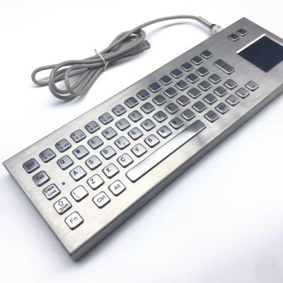 China IP65 / IK07 Industrial PC Keyboard Explosionproof Stainless Steel Keyboard for sale