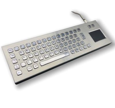 China IP65 Industrial Stainless Steel Keyboard Protection Level IP65 / IK07 Desktop Keyboard made in china for sale