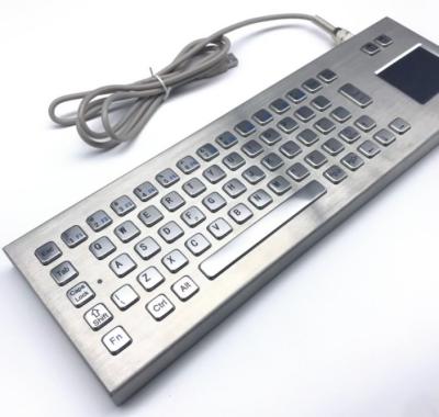 China IP65/IK07 Stainless Steel Industrial Desktop Keyboard Waterproof Explosionproof Vandal Resist Keyboard -40℃ for sale