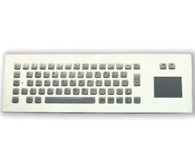 China Silberne industrielle Tastatur mit Touchpad für MS Windows MacOS Unix Linux ArmOS Android zu verkaufen