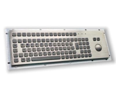 China IP65 / IK07 Panel Mount Keyboard F7-TB38 With 38mm Stainless Steel Trackball for sale