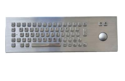 China Industrial Stainless Steel Metal Keyboard Panel Mounted IP65 / IK07 Protection Level for sale