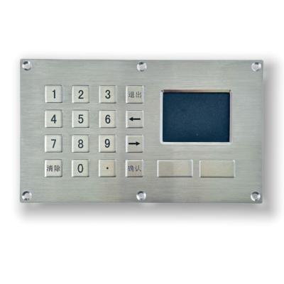 China IP65/IK07 Wasserdicht/Staubdicht Industrielle Edelstahl-Tastatur integriert mit TouchPad-USB-Schnittstelle Frontplatte montiert zu verkaufen