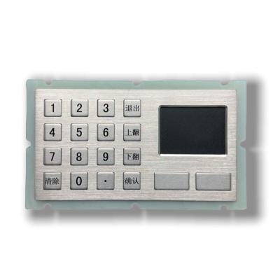 China IP65/IK07 Waterproof/Dustproof Industrial Stainless steel Keypad integrate with TouchPad USB interface Rear Panel Mounted for sale