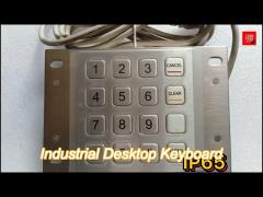 wireless industrial desktop keyboard sus304 silver customized languages