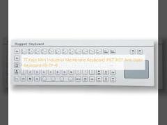 71 Keys Mini Industrial Membrane Keyboard IP67 IK07 Anti Static Keyboard F8-TP-B