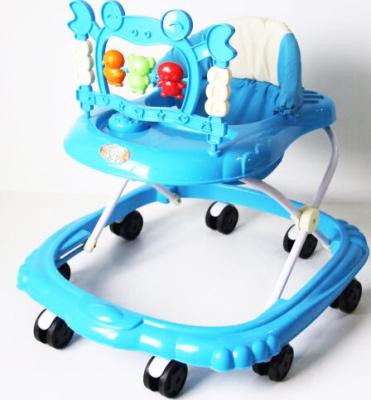 China Seat Height Adjustable Cheap Baby Walker 6 Months With Lots Of Small Toys for sale