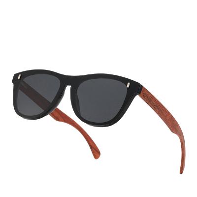 China Custom Logo Bamboo Fashion Black Mirror Metal Eye Spring Frame Style Weather Protection Color Lens Lenses Weight Age Wooden Sunglasses Fashion Sunglasses for sale