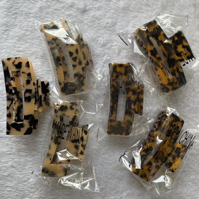 China Hairdressing Hair Claw Clips Acrylicclic Hair Banana Barrettes, Celluloid Feench Butterfly Jaw Clips for sale