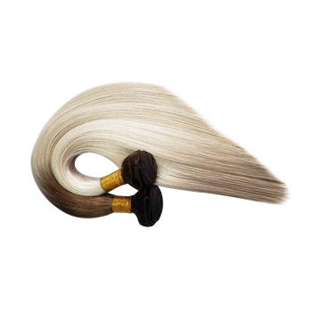 China Wholesale Good Quality Russian Slavic Raw Human Hair Pulled Factory Price Remy Hair Machine Weft Double Ends Thick Silky Straight Hair Extensions for sale