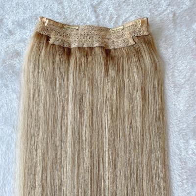 China Silky Straight Virgin Hair Double Ended Hair Extension 100 Thick End Hair Halo Wave Hair Best Price Best Any Color And Length Can Be Customized for sale