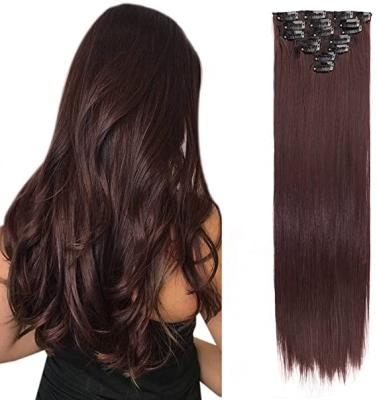 China European Hair Extension 100% Invisible Hair Weave Bundles No Shed No Tangle Clips In The Hair for sale