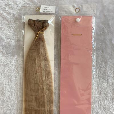 China Customized Straight Hand Tied Weft Bundle With Logo Hair Extension Individual PVC Package For Hair Weft Or Paper Bags for sale