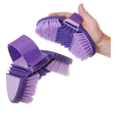 China Multifunctional Flexible Horse Brush with Bristle/Big Handles Flex Finishing Horse Brush for Easy Grooming for sale