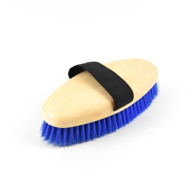 China New 7 Inch PP Horse Grooming Tool Horse Foaming Brush for sale