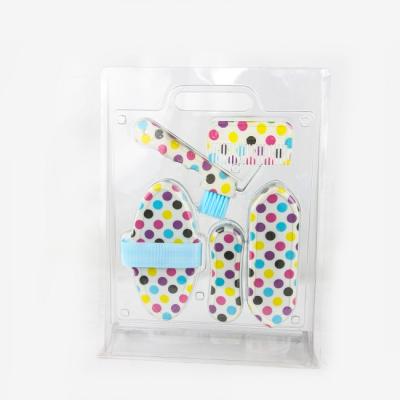 China Horse 5 Pieces Grooming Kit Pattern Dots For Horse for sale