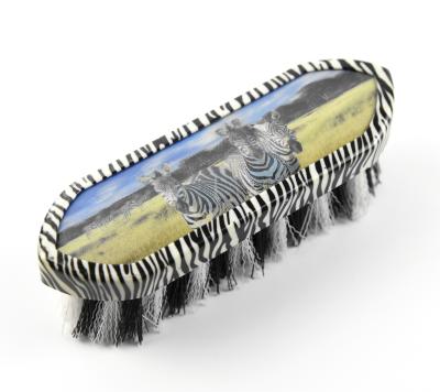 China Colorful PP Horse Body Brush With Beautiful Pattern for sale