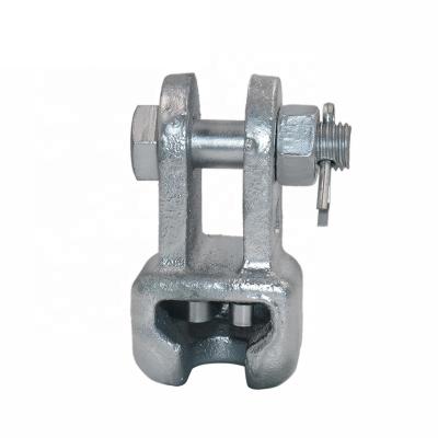 China Overhead Pipe Fitting WS Type Hot Dip Galvanized Hardware Eye Power Eye Socket Clevis Clevis Pole Power Line Fitting for sale