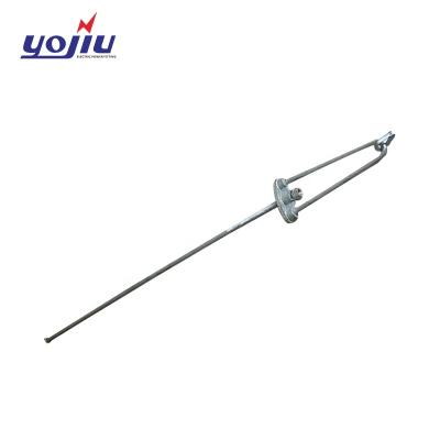 China Hardware Transmission Line Hot Dip Galvanized Steel Line Hardware LZ Pole Type Adjustable Arc Stay Rod for sale