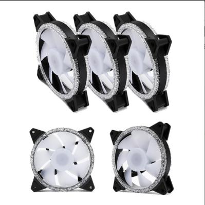 China Computer Case CPU Fan For Computer Case With Diamond Design Water Cooling PC Kit RGB Fan for sale