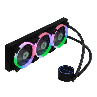 China Cool& Fashion Sixty-six RGB Adjustable Fan PC Water Cooling CPU Cooler 360 Mm for sale