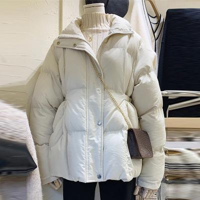 China OFTUBY Autumn And Winter Women Jacket Real Duck Down Streetwear 2021 Hot Comic Collar Outerwear Fashion 90% Viable Natural White for sale