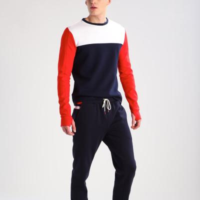 China 2022 QUICK DRY cheap price and high quality color block men's tracksuit top sportswear for sale