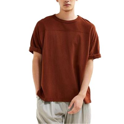 China Anti-wrinkle quality sport quality round neck t-shirt men's choice comfortable breathable anti-pilling cotton for sale