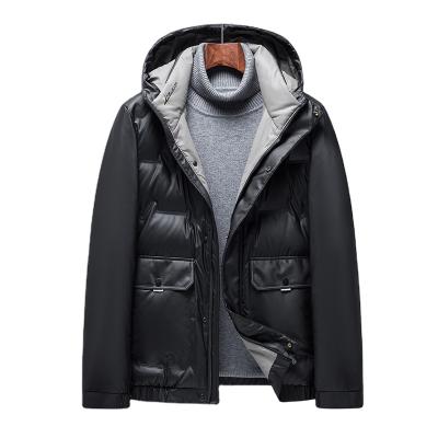 China Factory viable long run for outwear thicker to texture stylish temperament down jacket plus size men coat for sale