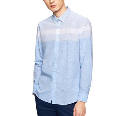 China Custom Anti-Pilling Men's Casual Shirts With Color Block And Contrast T-Shirt for sale