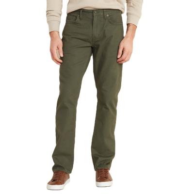 China Hot Selling Anti-Wrinkle Twill Breeches OEM Cotton Trousers Regular Color Cotton Twill Chino Slim Fit Khaki Pants For Men for sale