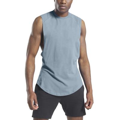 China QUICK DRY cotton men's fitness tops summer basketball sports running men's sleeveless vests and tank vests training fitness for sale