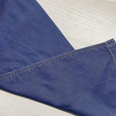 China Abrasion-resistant 100 tencel denim twill fabric non-stretch denim fabric for sale for sale